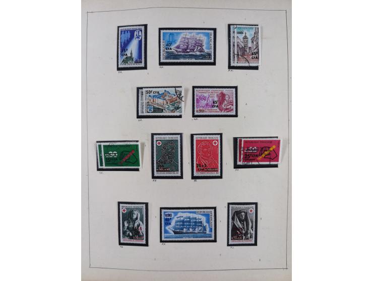 1895/1975 (ca) &nbsp;unsued and used collection French Colonies and successor states, with stamps from a.o. Algeria, Dahomey,