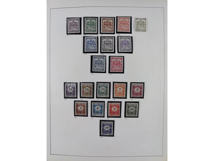 1895/1975 (ca) &nbsp;unsued and used collection French Colonies and successor states, with stamps from a.o. Algeria, Dahomey,