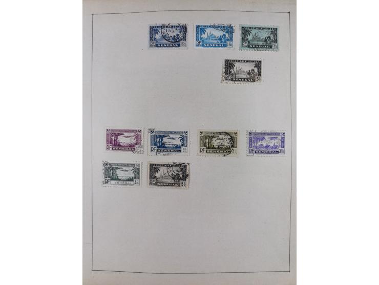 1895/1975 (ca) &nbsp;unsued and used collection French Colonies and successor states, with stamps from a.o. Algeria, Dahomey,