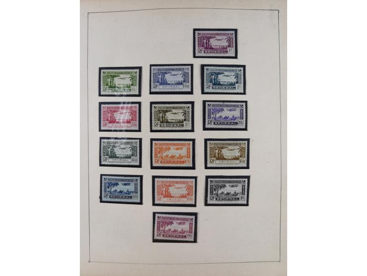 1895/1975 (ca) &nbsp;unsued and used collection French Colonies and successor states, with stamps from a.o. Algeria, Dahomey,