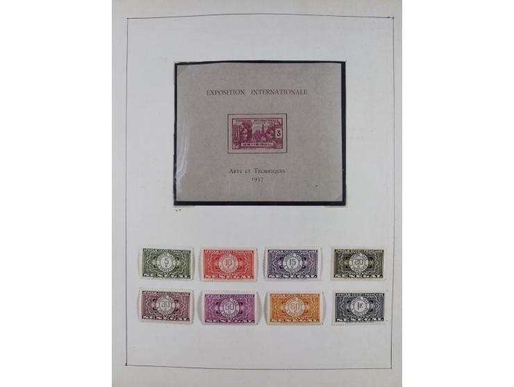 1895/1975 (ca) &nbsp;unsued and used collection French Colonies and successor states, with stamps from a.o. Algeria, Dahomey,