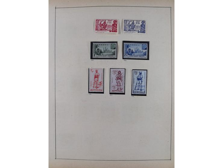 1895/1975 (ca) &nbsp;unsued and used collection French Colonies and successor states, with stamps from a.o. Algeria, Dahomey,