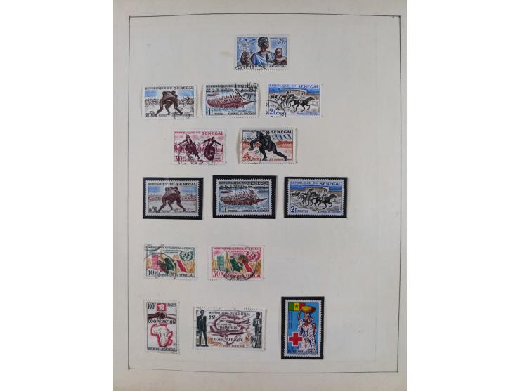 1895/1975 (ca) &nbsp;unsued and used collection French Colonies and successor states, with stamps from a.o. Algeria, Dahomey,