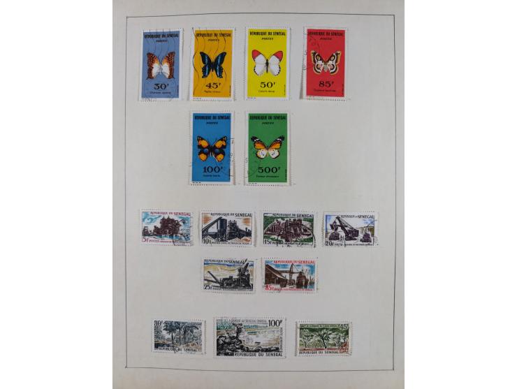 1895/1975 (ca) &nbsp;unsued and used collection French Colonies and successor states, with stamps from a.o. Algeria, Dahomey,