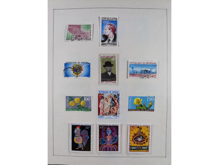 1895/1975 (ca) &nbsp;unsued and used collection French Colonies and successor states, with stamps from a.o. Algeria, Dahomey,