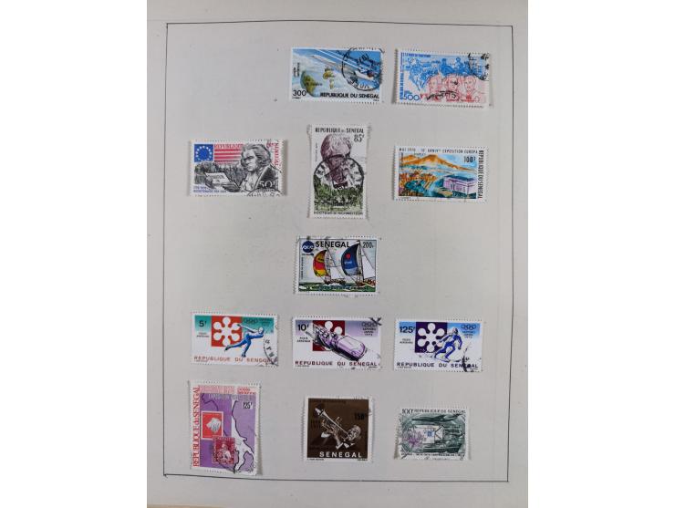 1895/1975 (ca) &nbsp;unsued and used collection French Colonies and successor states, with stamps from a.o. Algeria, Dahomey,