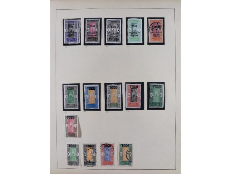 1895/1975 (ca) &nbsp;unsued and used collection French Colonies and successor states, with stamps from a.o. Algeria, Dahomey,