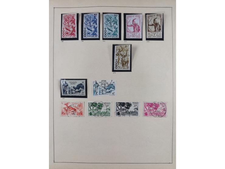 1895/1975 (ca) &nbsp;unsued and used collection French Colonies and successor states, with stamps from a.o. Algeria, Dahomey,