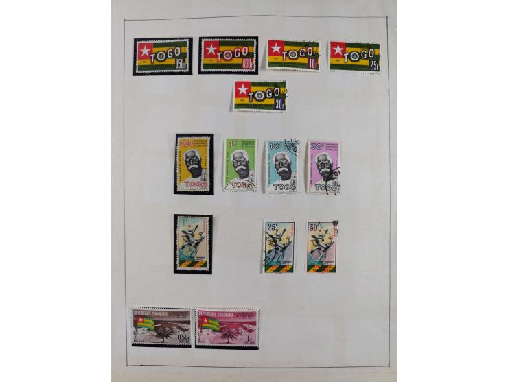 1895/1975 (ca) &nbsp;unsued and used collection French Colonies and successor states, with stamps from a.o. Algeria, Dahomey,