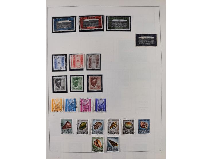 1895/1975 (ca) &nbsp;unsued and used collection French Colonies and successor states, with stamps from a.o. Algeria, Dahomey,