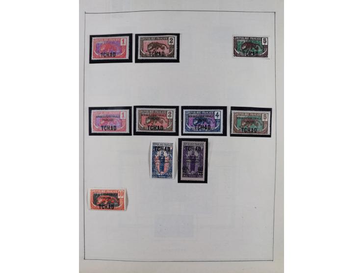 1895/1975 (ca) &nbsp;unsued and used collection French Colonies and successor states, with stamps from a.o. Algeria, Dahomey,