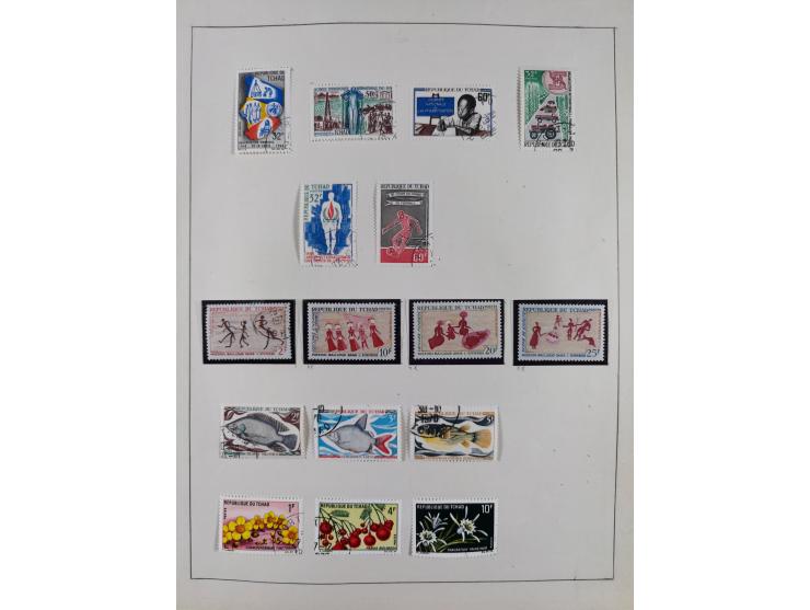 1895/1975 (ca) &nbsp;unsued and used collection French Colonies and successor states, with stamps from a.o. Algeria, Dahomey,