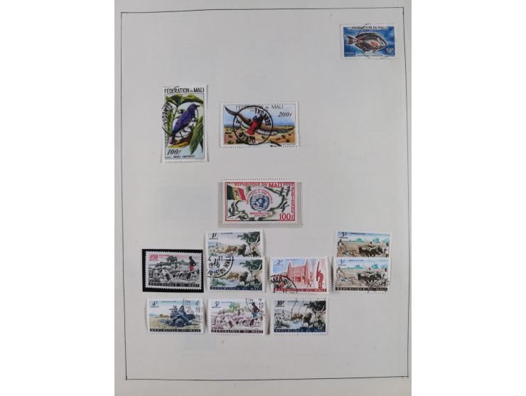 1895/1975 (ca) &nbsp;unsued and used collection French Colonies and successor states, with stamps from a.o. Algeria, Dahomey,