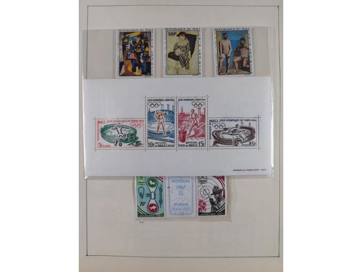 1895/1975 (ca) &nbsp;unsued and used collection French Colonies and successor states, with stamps from a.o. Algeria, Dahomey,