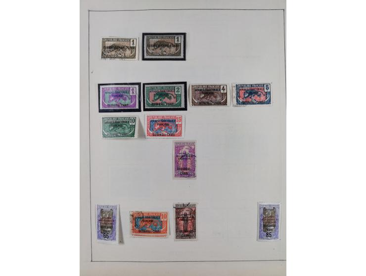 1895/1975 (ca) &nbsp;unsued and used collection French Colonies and successor states, with stamps from a.o. Algeria, Dahomey,