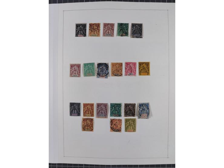 1895/1975 (ca) &nbsp;unsued and used collection French Colonies and successor states, with stamps from a.o. Algeria, Dahomey,