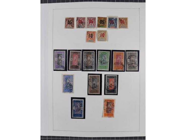 1895/1975 (ca) &nbsp;unsued and used collection French Colonies and successor states, with stamps from a.o. Algeria, Dahomey,