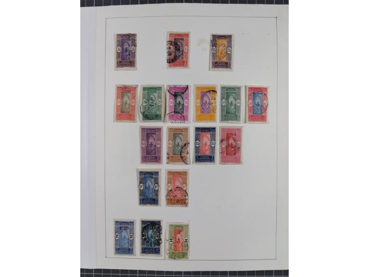 1895/1975 (ca) &nbsp;unsued and used collection French Colonies and successor states, with stamps from a.o. Algeria, Dahomey,