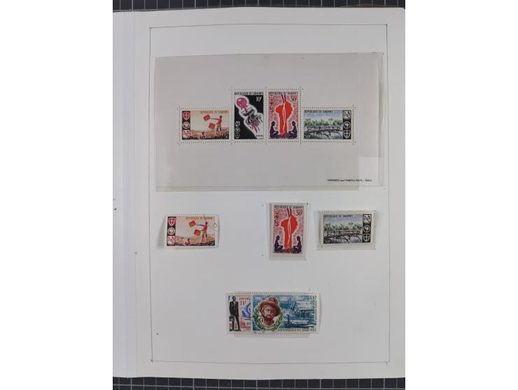 1895/1975 (ca) &nbsp;unsued and used collection French Colonies and successor states, with stamps from a.o. Algeria, Dahomey,