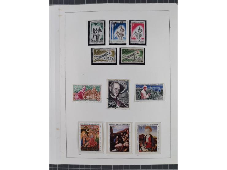 1895/1975 (ca) &nbsp;unsued and used collection French Colonies and successor states, with stamps from a.o. Algeria, Dahomey,