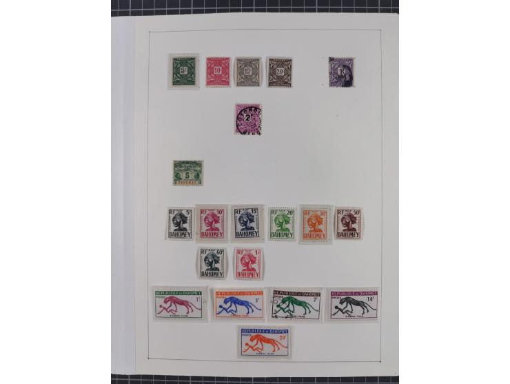 1895/1975 (ca) &nbsp;unsued and used collection French Colonies and successor states, with stamps from a.o. Algeria, Dahomey,