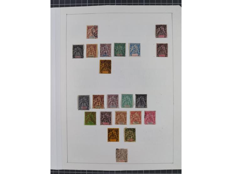1895/1975 (ca) &nbsp;unsued and used collection French Colonies and successor states, with stamps from a.o. Algeria, Dahomey,