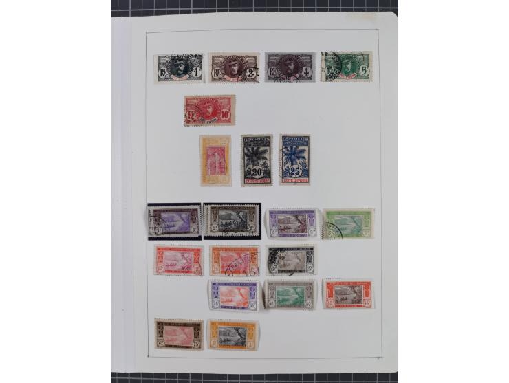 1895/1975 (ca) &nbsp;unsued and used collection French Colonies and successor states, with stamps from a.o. Algeria, Dahomey,