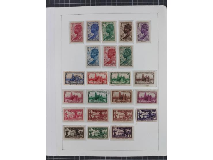 1895/1975 (ca) &nbsp;unsued and used collection French Colonies and successor states, with stamps from a.o. Algeria, Dahomey,