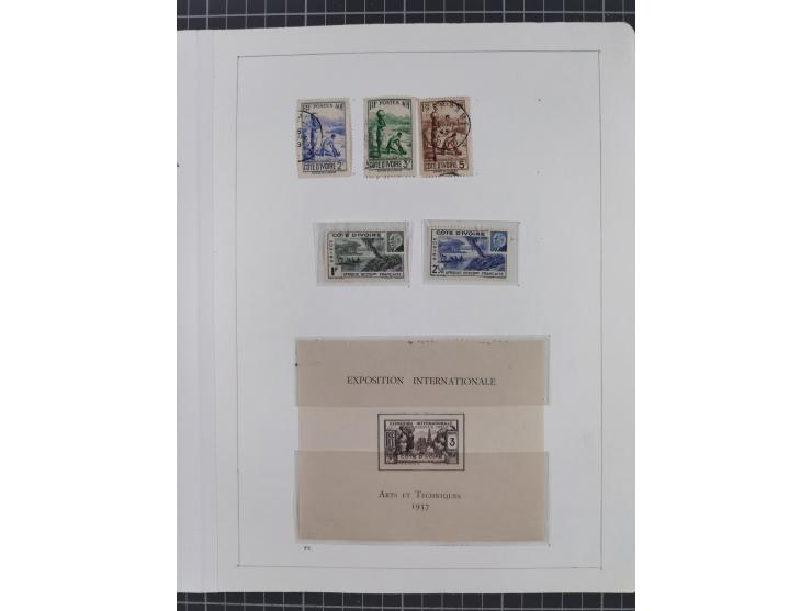 1895/1975 (ca) &nbsp;unsued and used collection French Colonies and successor states, with stamps from a.o. Algeria, Dahomey,