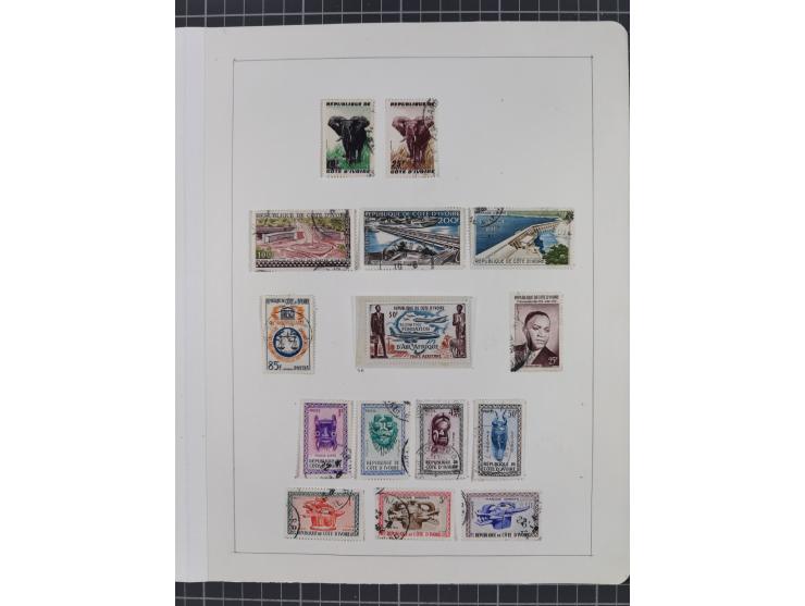 1895/1975 (ca) &nbsp;unsued and used collection French Colonies and successor states, with stamps from a.o. Algeria, Dahomey,