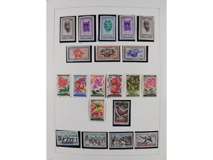 1895/1975 (ca) &nbsp;unsued and used collection French Colonies and successor states, with stamps from a.o. Algeria, Dahomey,