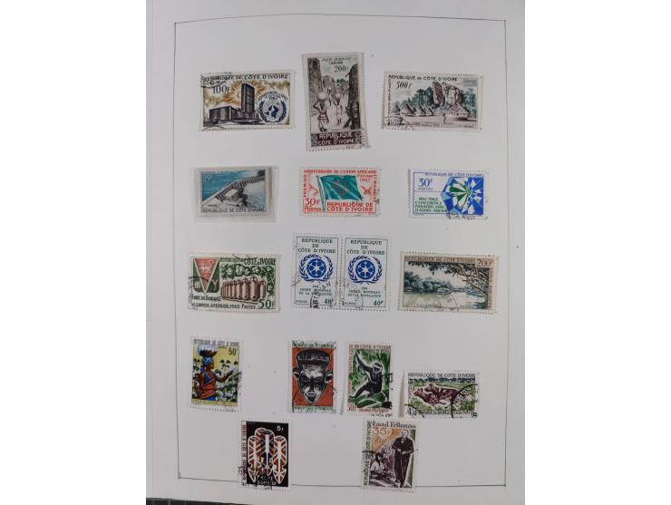 1895/1975 (ca) &nbsp;unsued and used collection French Colonies and successor states, with stamps from a.o. Algeria, Dahomey,