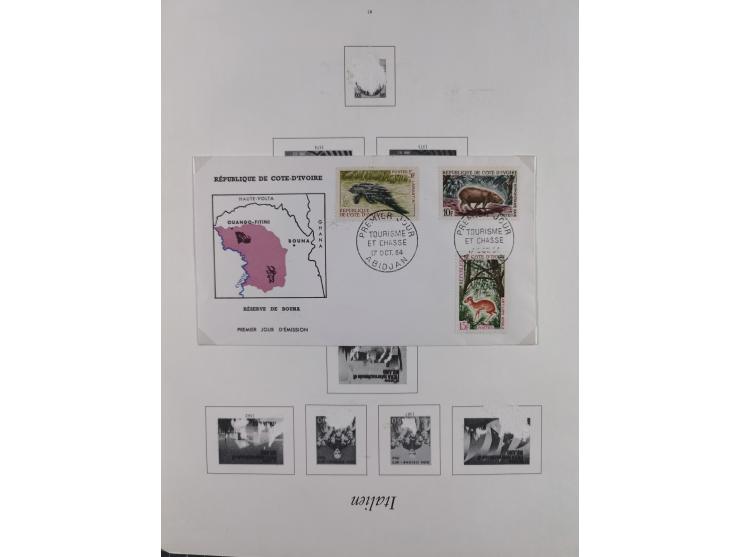 1895/1975 (ca) &nbsp;unsued and used collection French Colonies and successor states, with stamps from a.o. Algeria, Dahomey,