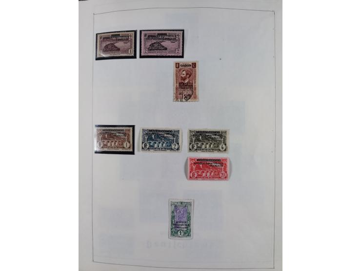 1895/1975 (ca) &nbsp;unsued and used collection French Colonies and successor states, with stamps from a.o. Algeria, Dahomey,