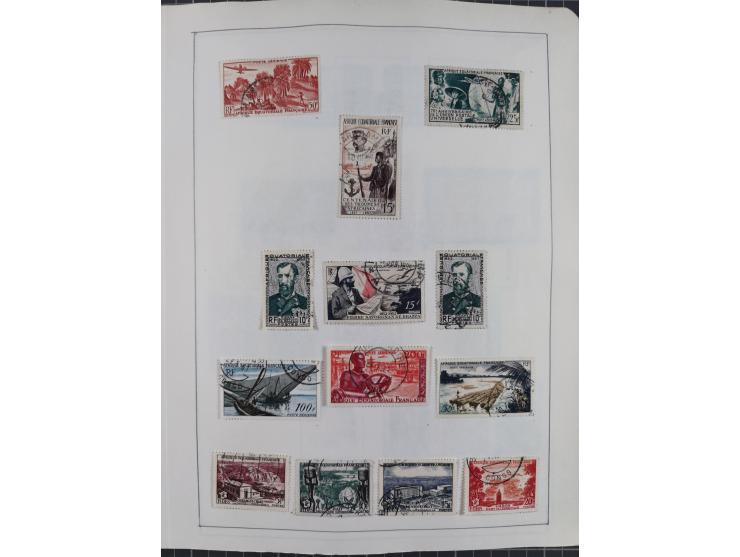 1895/1975 (ca) &nbsp;unsued and used collection French Colonies and successor states, with stamps from a.o. Algeria, Dahomey,
