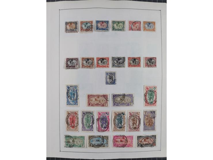 1895/1975 (ca) &nbsp;unsued and used collection French Colonies and successor states, with stamps from a.o. Algeria, Dahomey,