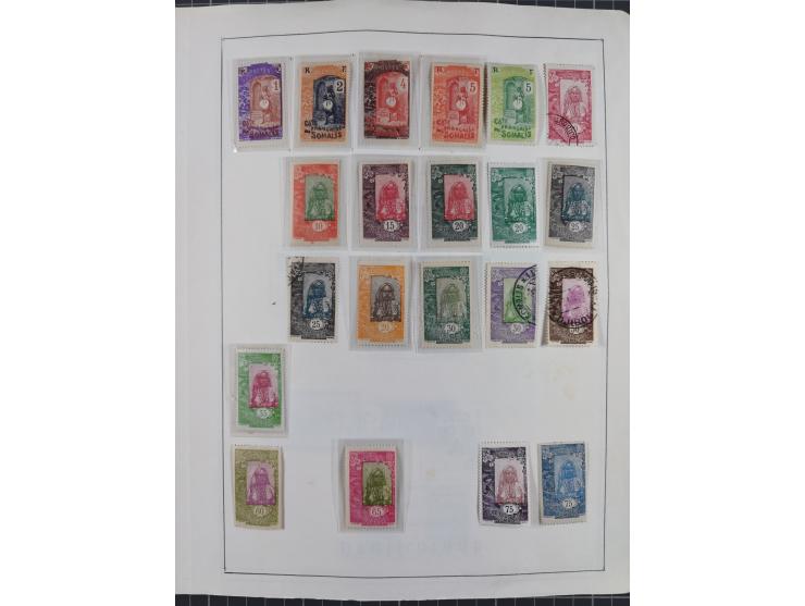 1895/1975 (ca) &nbsp;unsued and used collection French Colonies and successor states, with stamps from a.o. Algeria, Dahomey,