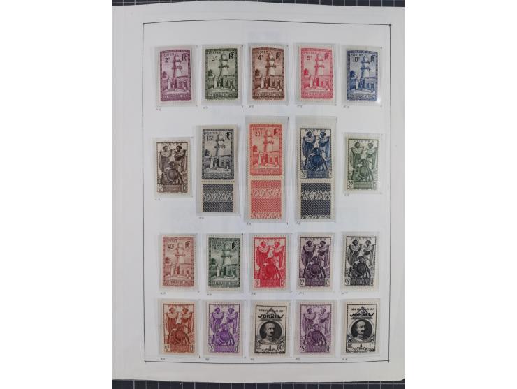 1895/1975 (ca) &nbsp;unsued and used collection French Colonies and successor states, with stamps from a.o. Algeria, Dahomey,