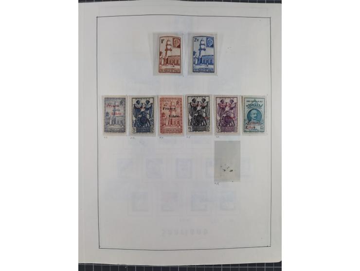 1895/1975 (ca) &nbsp;unsued and used collection French Colonies and successor states, with stamps from a.o. Algeria, Dahomey,