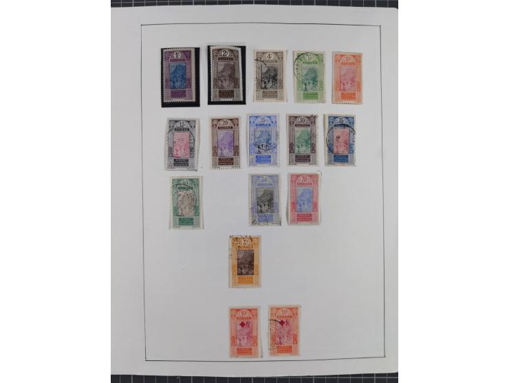 1895/1975 (ca) &nbsp;unsued and used collection French Colonies and successor states, with stamps from a.o. Algeria, Dahomey,