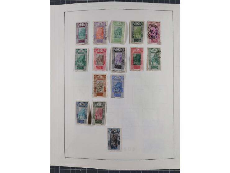 1895/1975 (ca) &nbsp;unsued and used collection French Colonies and successor states, with stamps from a.o. Algeria, Dahomey,
