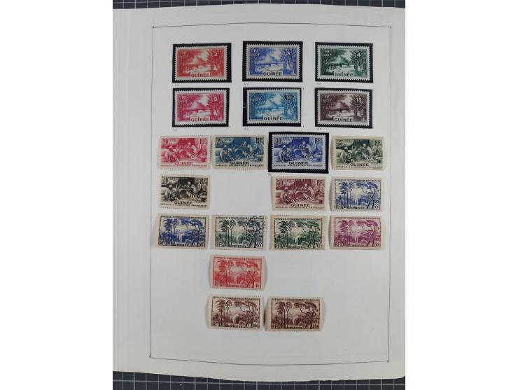 1895/1975 (ca) &nbsp;unsued and used collection French Colonies and successor states, with stamps from a.o. Algeria, Dahomey,