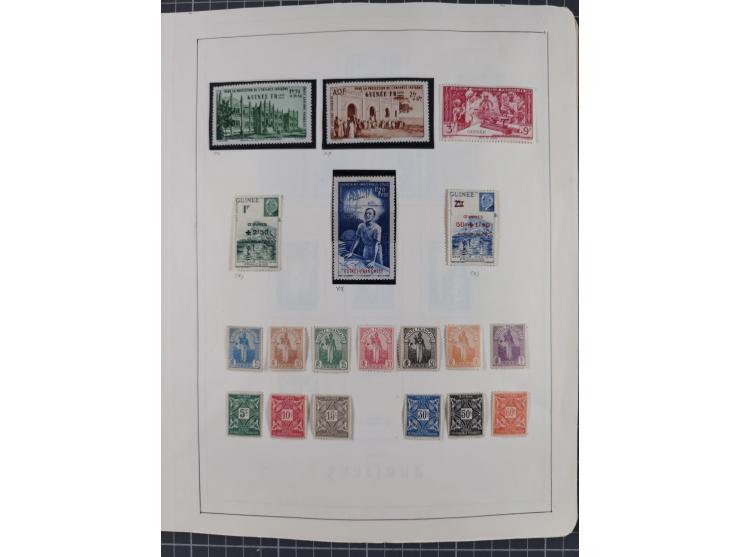 1895/1975 (ca) &nbsp;unsued and used collection French Colonies and successor states, with stamps from a.o. Algeria, Dahomey,
