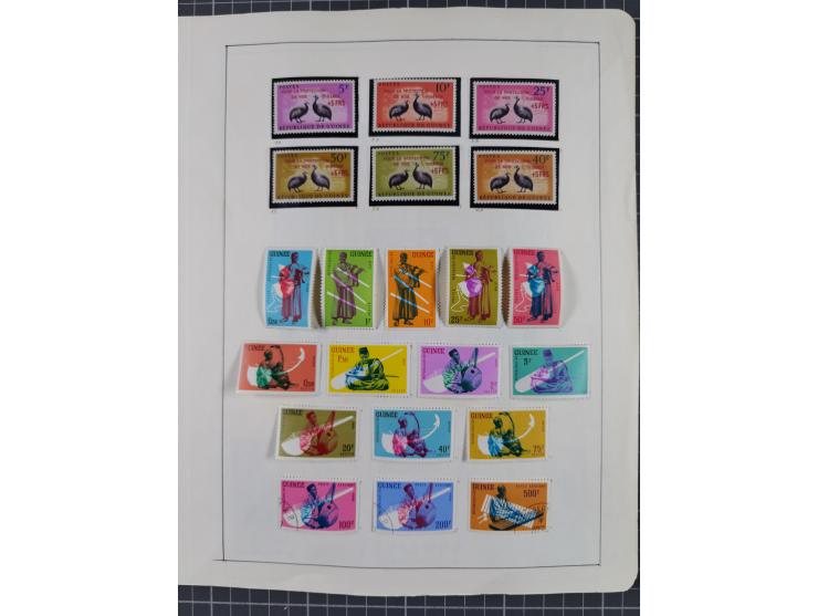 1895/1975 (ca) &nbsp;unsued and used collection French Colonies and successor states, with stamps from a.o. Algeria, Dahomey,