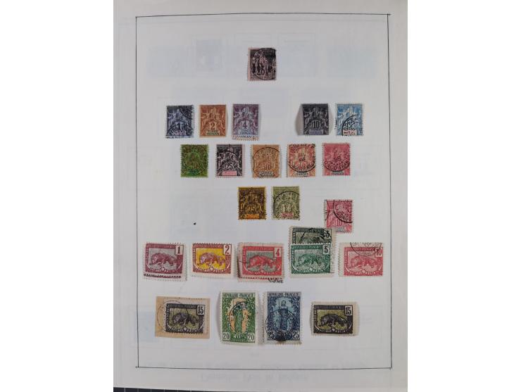1895/1975 (ca) &nbsp;unsued and used collection French Colonies and successor states, with stamps from a.o. Algeria, Dahomey,