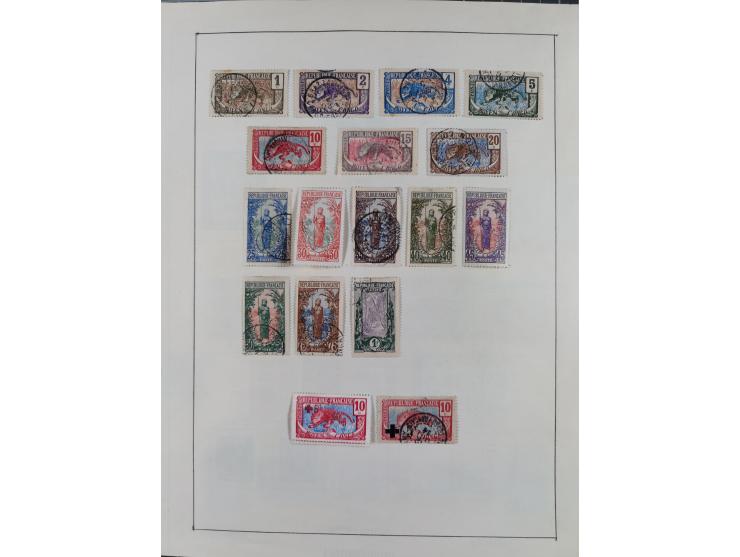 1895/1975 (ca) &nbsp;unsued and used collection French Colonies and successor states, with stamps from a.o. Algeria, Dahomey,