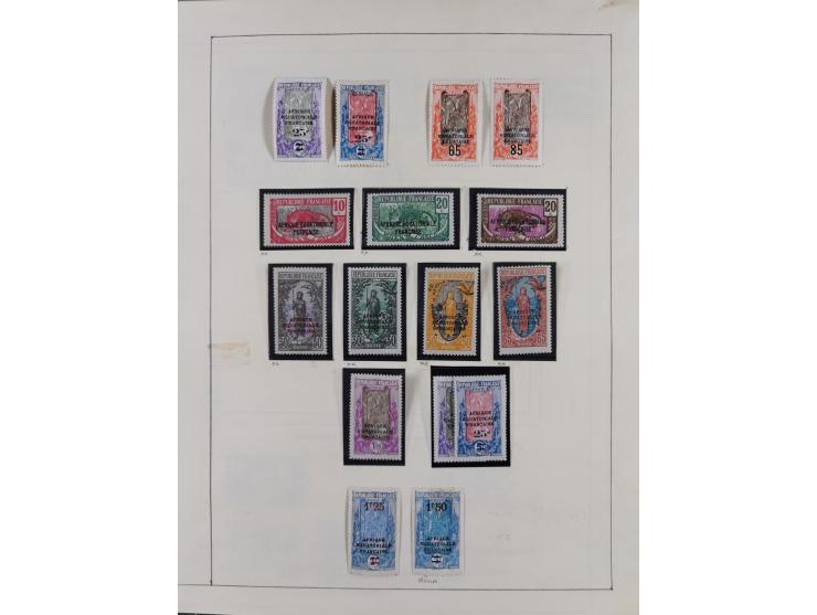 1895/1975 (ca) &nbsp;unsued and used collection French Colonies and successor states, with stamps from a.o. Algeria, Dahomey,