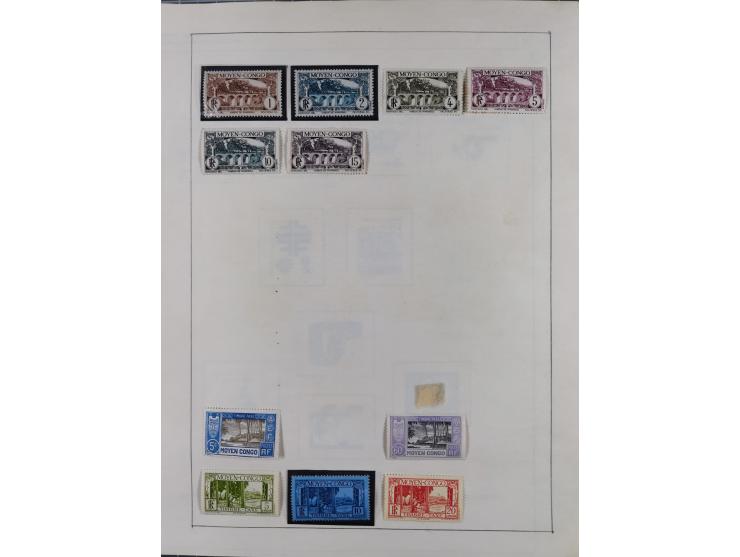1895/1975 (ca) &nbsp;unsued and used collection French Colonies and successor states, with stamps from a.o. Algeria, Dahomey,