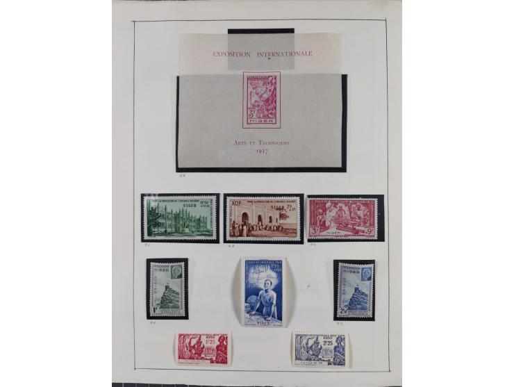 1895/1975 (ca) &nbsp;unsued and used collection French Colonies and successor states, with stamps from a.o. Algeria, Dahomey,