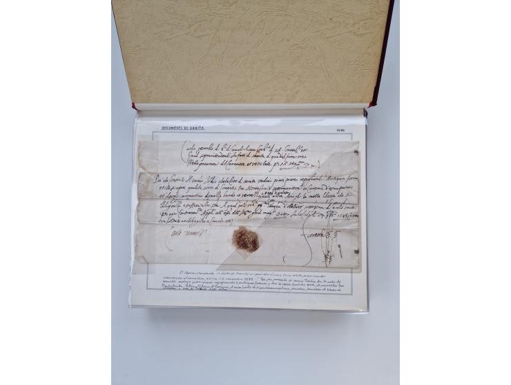 PIEMONT: 1585/1886, über 150 Briefe und Dokumente (wenige Dokumente als Kopie), ab einem sehr frühen Dokument aus 1585, einig